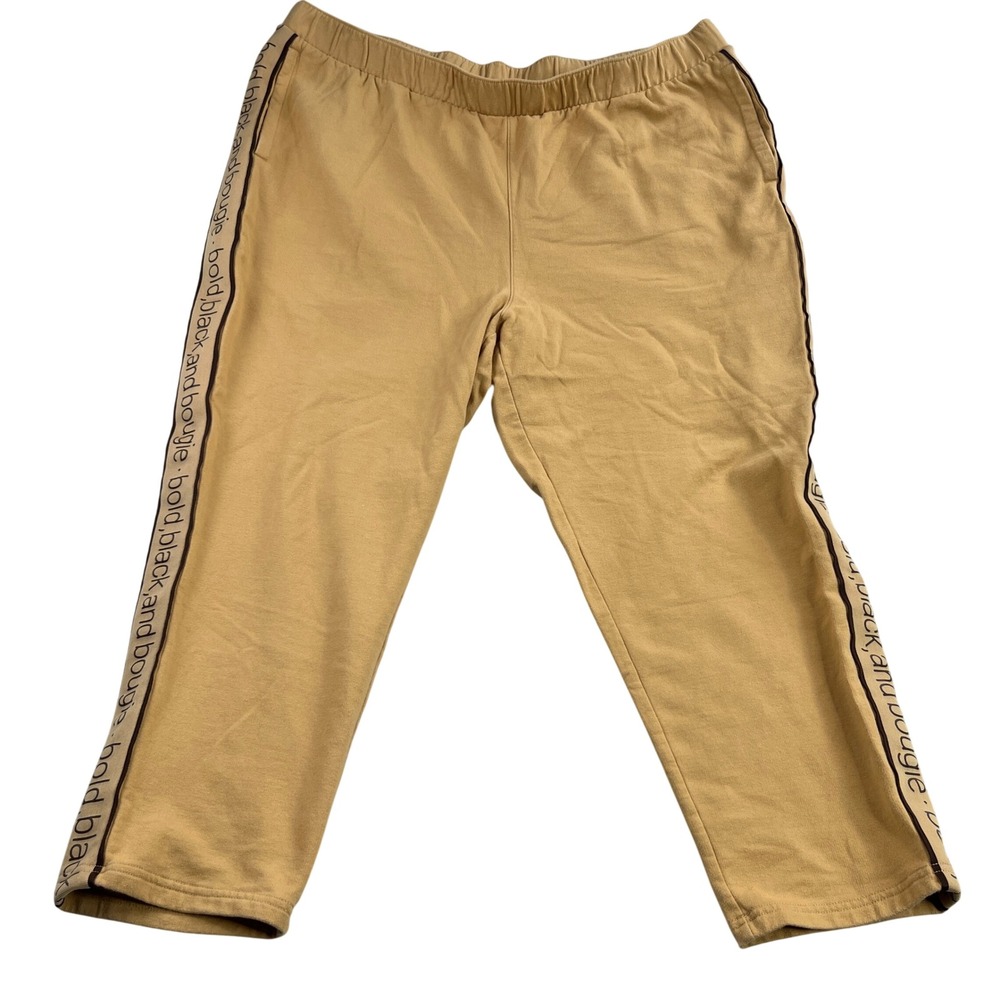 Target Black History Month Side Stripe Joggers 2XL Yellow Men Streetwear